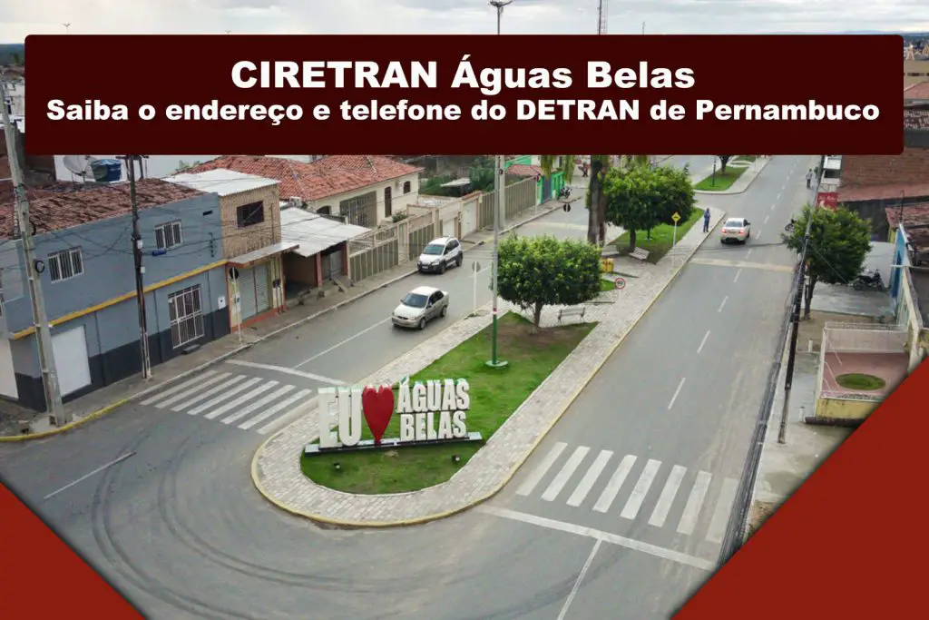 Para o município de Águas Belas, o Departamento Estadual de Trânsito de Pernambuco implantou a 51ª Circunscrição Regional de Trânsito (CIRETRAN).